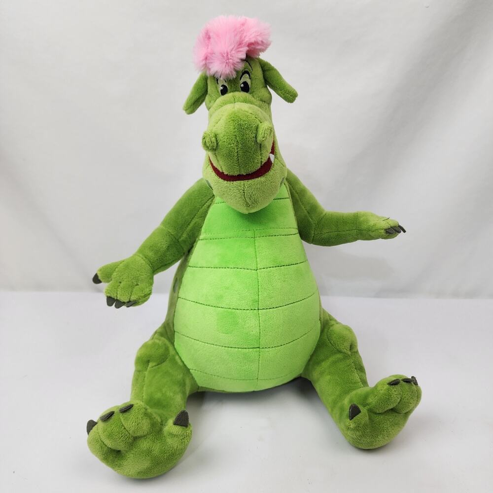 Disney Store Elliot Pete's Dragon Plush 14" Puff The Magic Dragon Green Stuffed